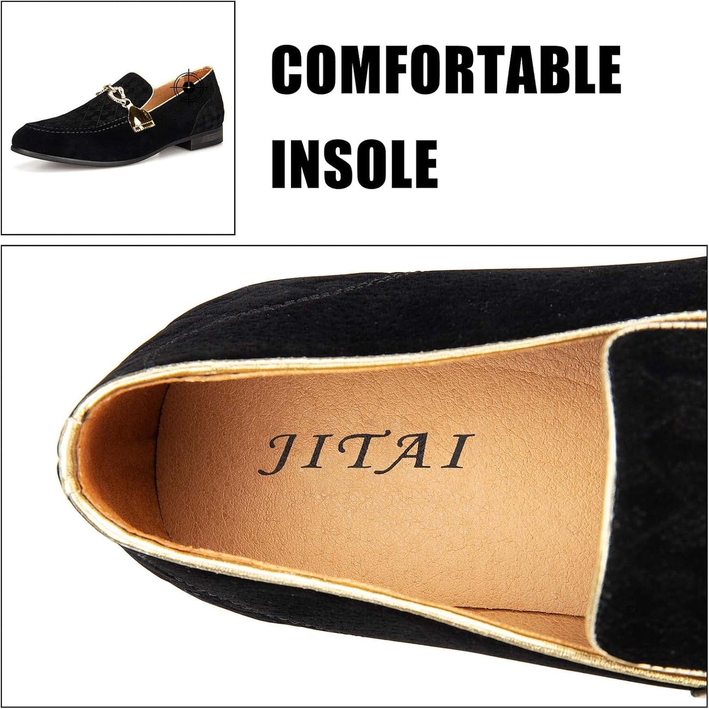 Men Loafers Slip-On Shoes for Men Fashion Dress Shoes Tuxedo Shoes