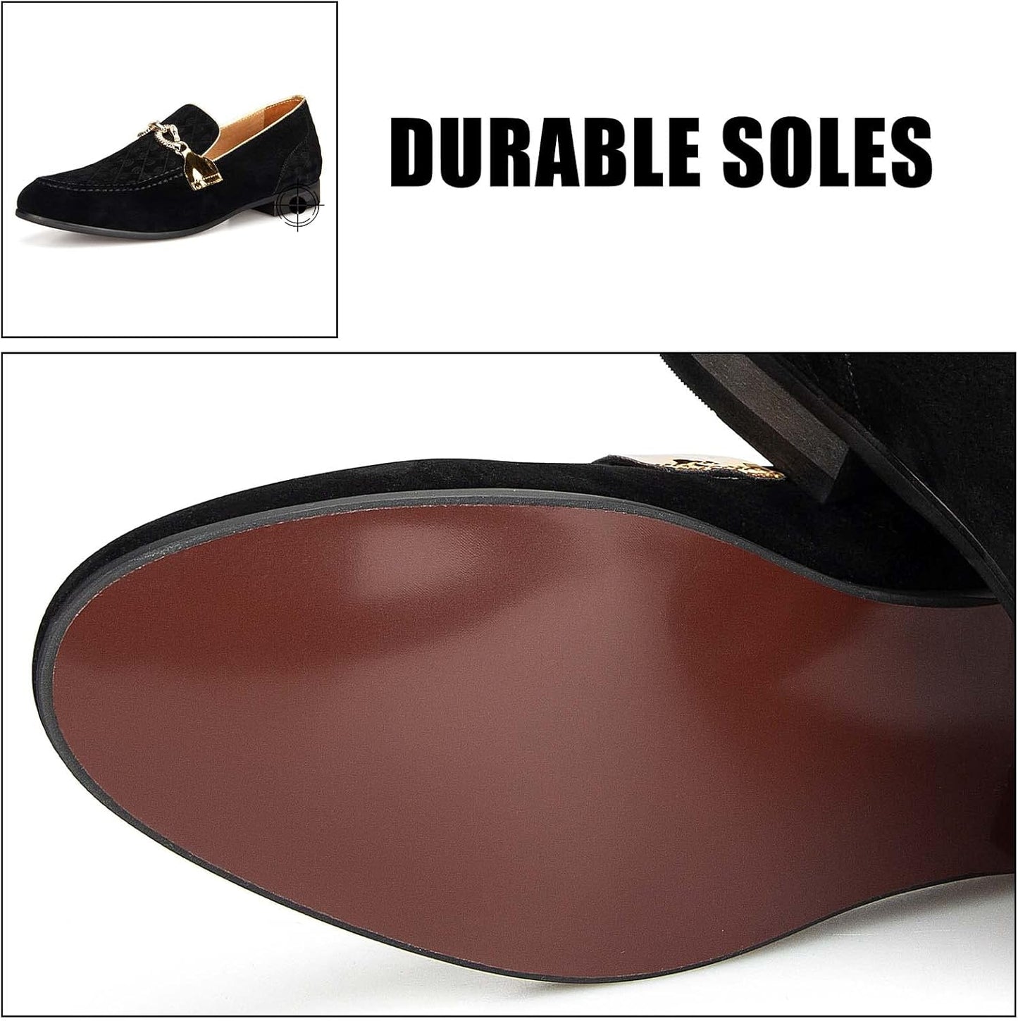 Men Loafers Slip-On Shoes for Men Fashion Dress Shoes Tuxedo Shoes