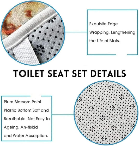 4Pcs Green Marble Shower Curtain Sets, Bathroom Sets with Shower Curtain and Mats,Bathroom Decor Mat Toilet Lid Cover and Non-Slip U Shape Mat, Waterproof Shower Curtain with 12 Hooks, 72"X72"