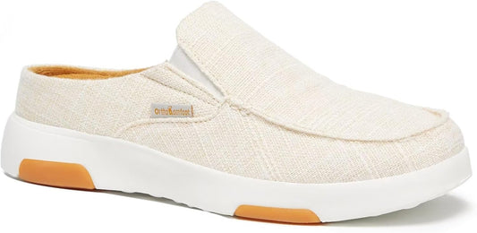 Women'S Orthopedic Slip-On Loafers Walking Shoes: Comfortable Arch Support Slippers for Plantar Fasciitis, Casual Canvas Orthotic Mule Clogs for Foot Heel Pain Relief