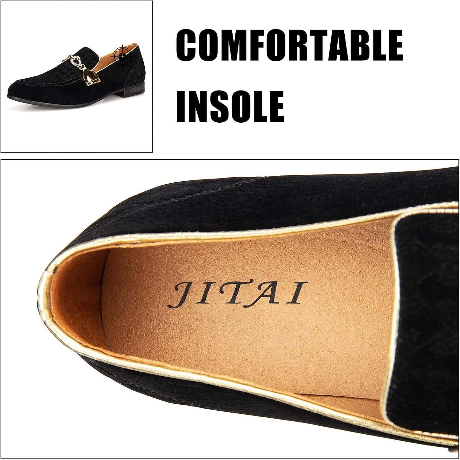 Men Loafers Slip-On Shoes for Men Fashion Dress Shoes Tuxedo Shoes