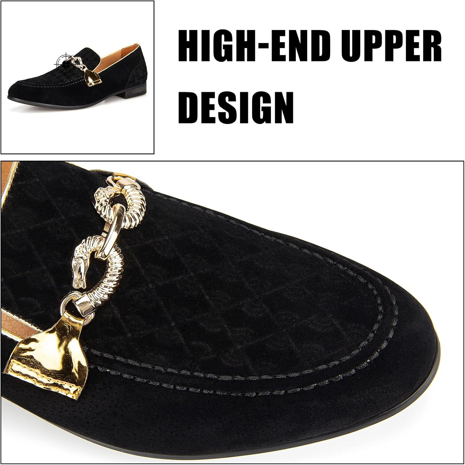 Men Loafers Slip-On Shoes for Men Fashion Dress Shoes Tuxedo Shoes