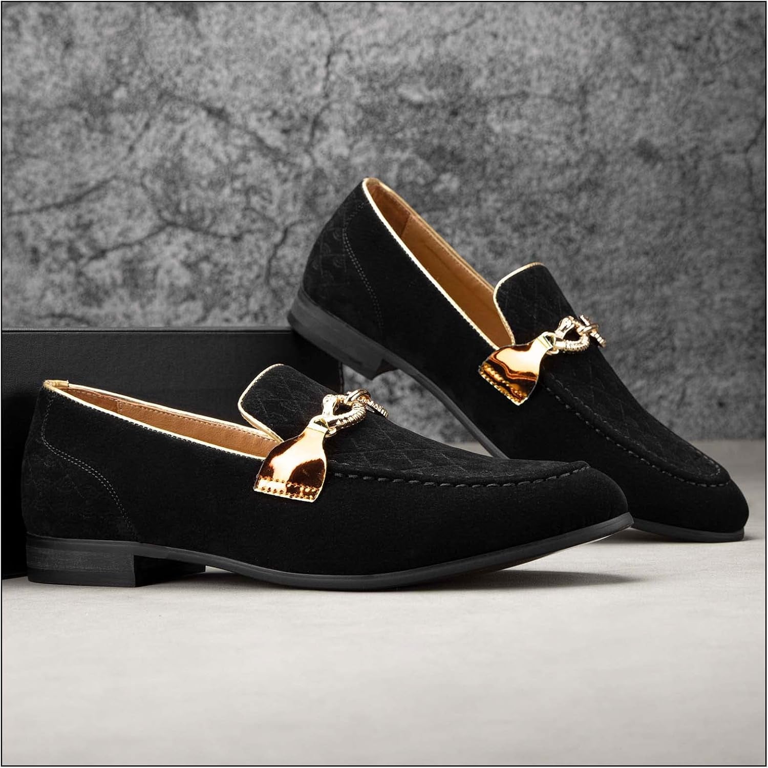 Men Loafers Slip-On Shoes for Men Fashion Dress Shoes Tuxedo Shoes