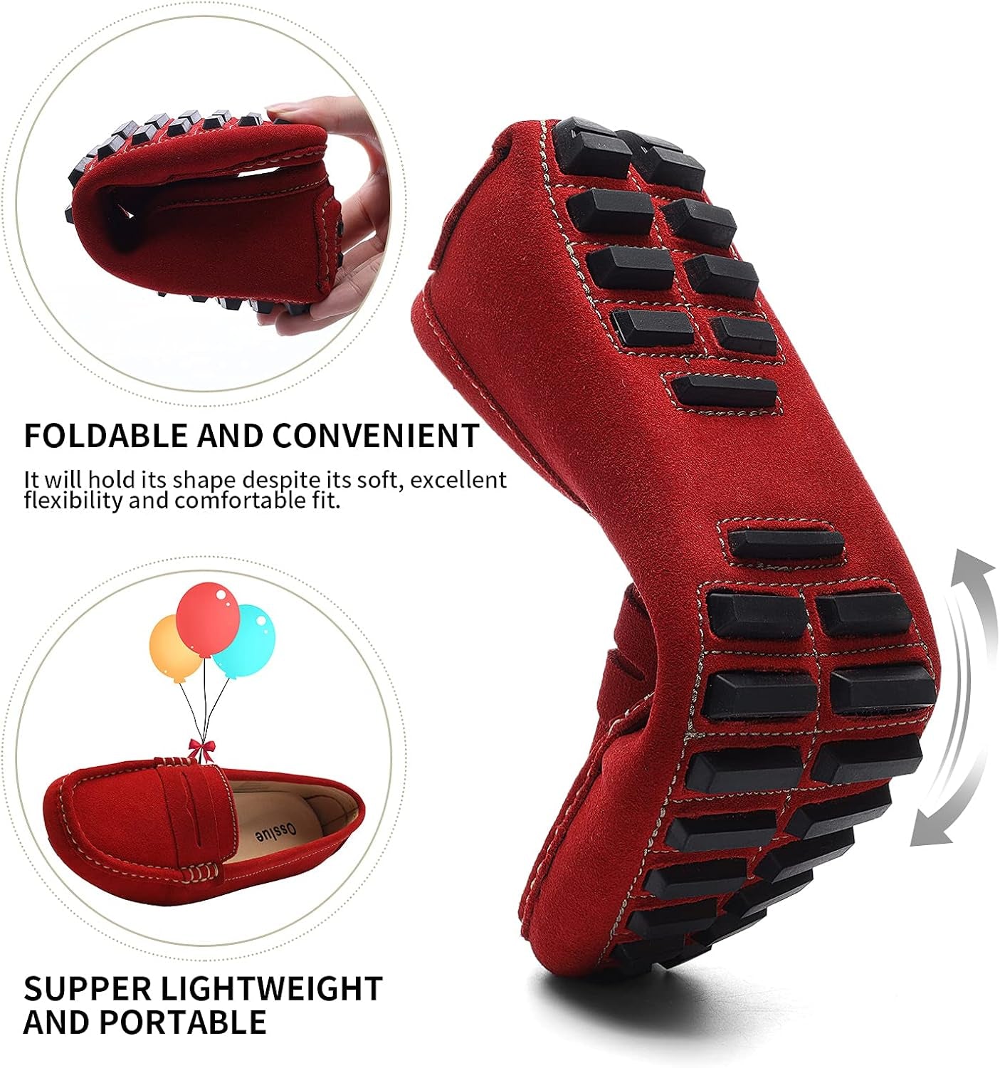 Women'S Suede Leather Casual Penny Loafers Retro Ladies Moccasins Driving Mocs Comfort Slip-On Fashion Boat Shoes Classic Flats