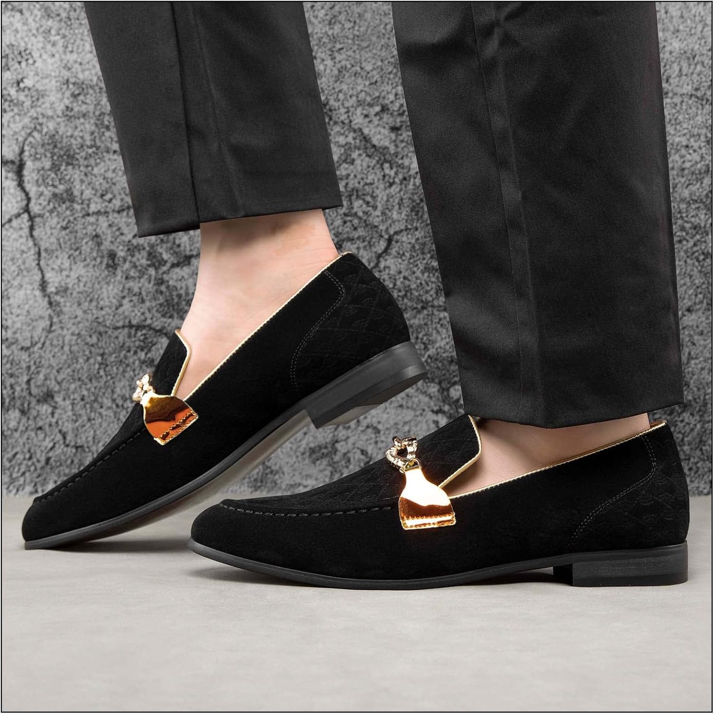 Men Loafers Slip-On Shoes for Men Fashion Dress Shoes Tuxedo Shoes
