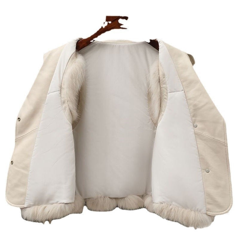 Fur Vest Short Coat Autumn And Winter New Patchwork Winter Fox Fur